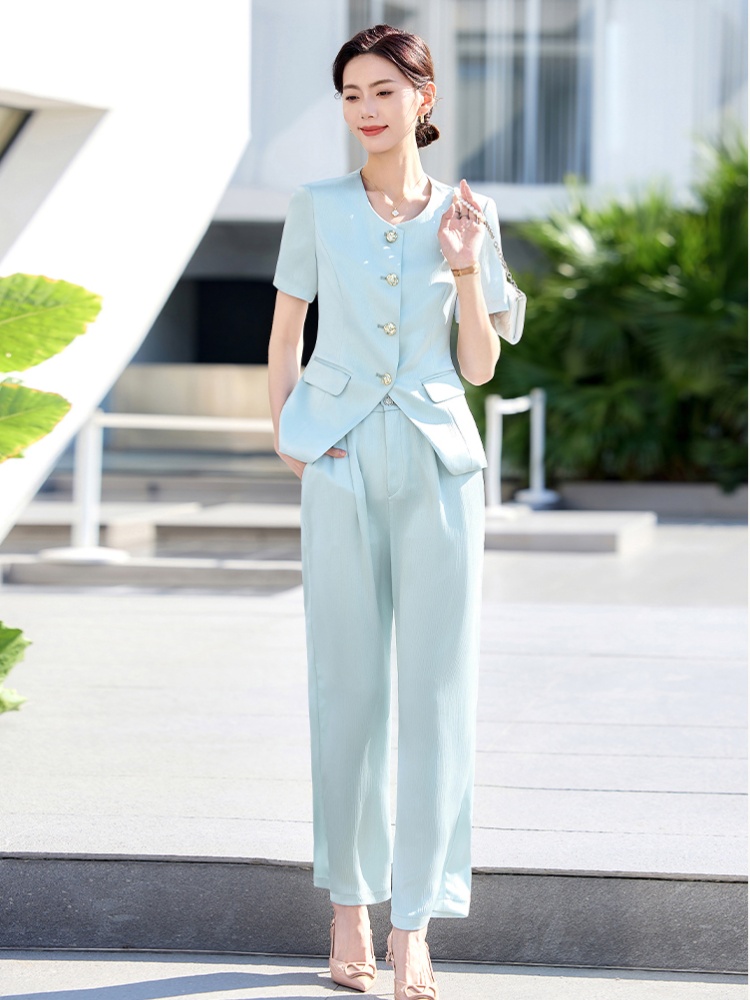 Fashion coat summer business suit a set for women