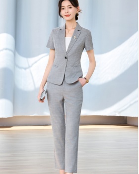 Black coat temperament business suit a set for women