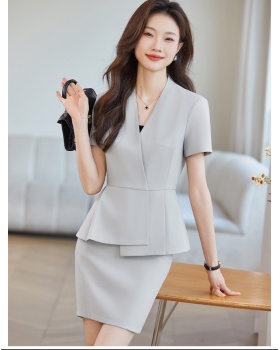 Loose temperament coat Casual business suit 2pcs set