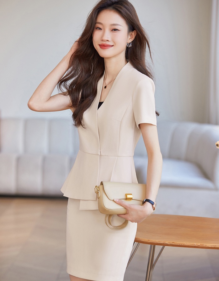 Loose temperament coat Casual business suit 2pcs set