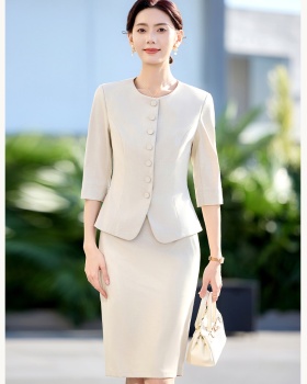 Temperament fashion business suit overalls skirt 2pcs set