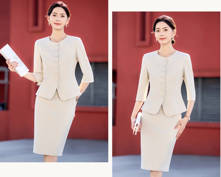 Temperament fashion business suit overalls skirt 2pcs set