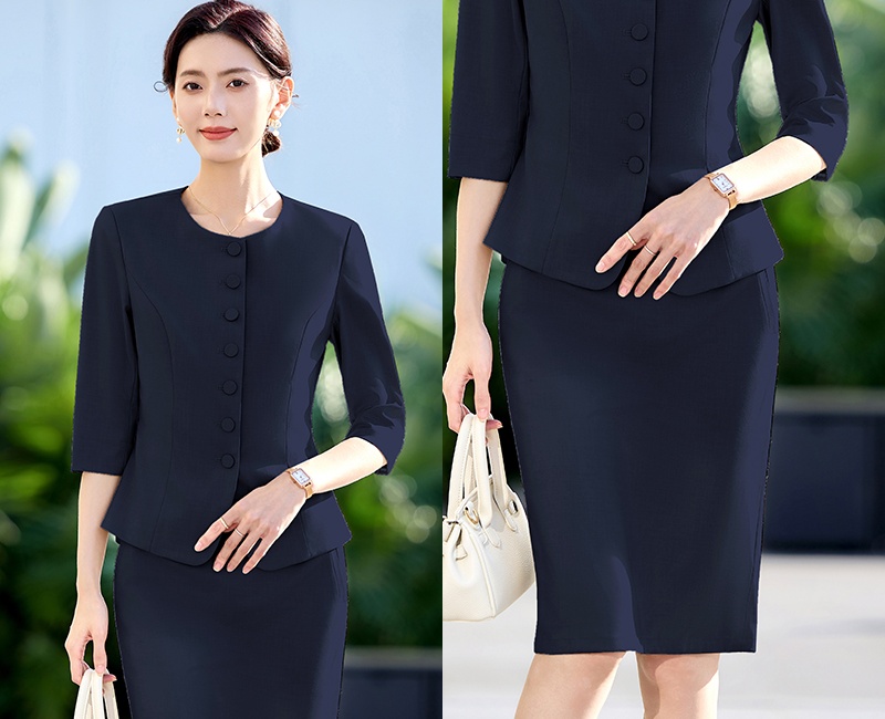 Temperament fashion business suit overalls skirt 2pcs set