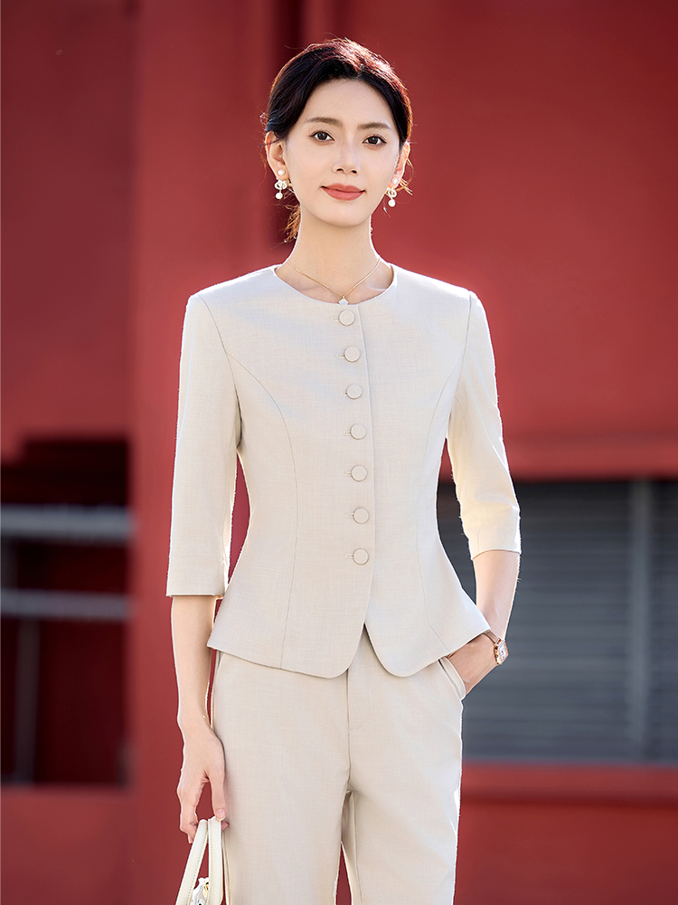 Fashion business suit suit pants 2pcs set for women