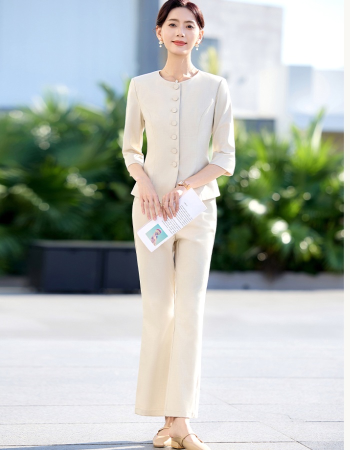 Fashion business suit suit pants 2pcs set for women