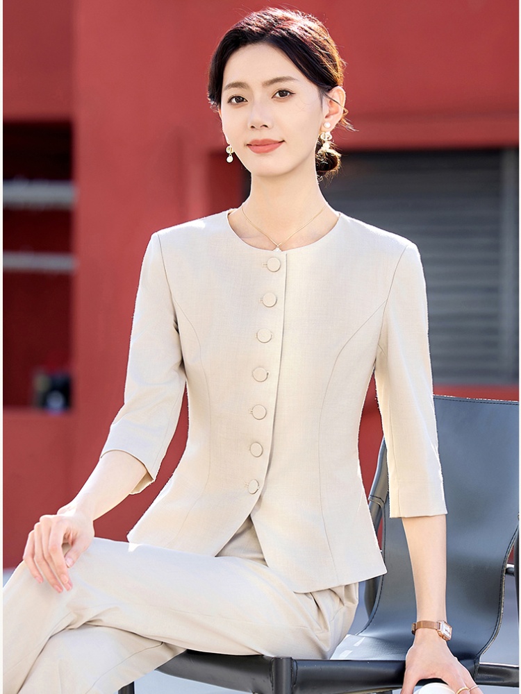 Fashion business suit suit pants 2pcs set for women