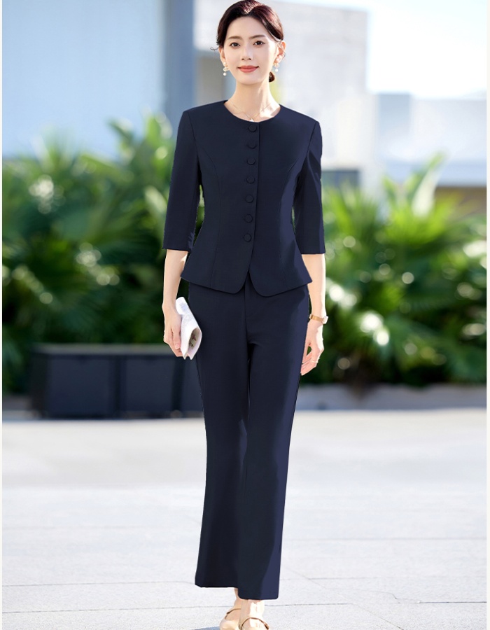 Fashion business suit suit pants 2pcs set for women