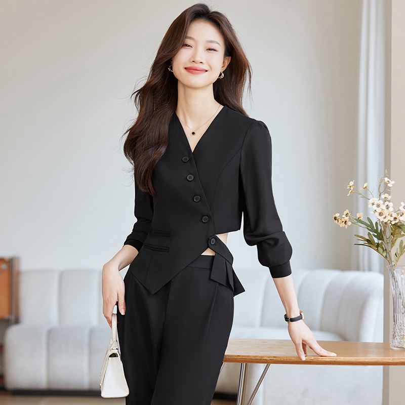 Loose suit pants business suit 2pcs set for women