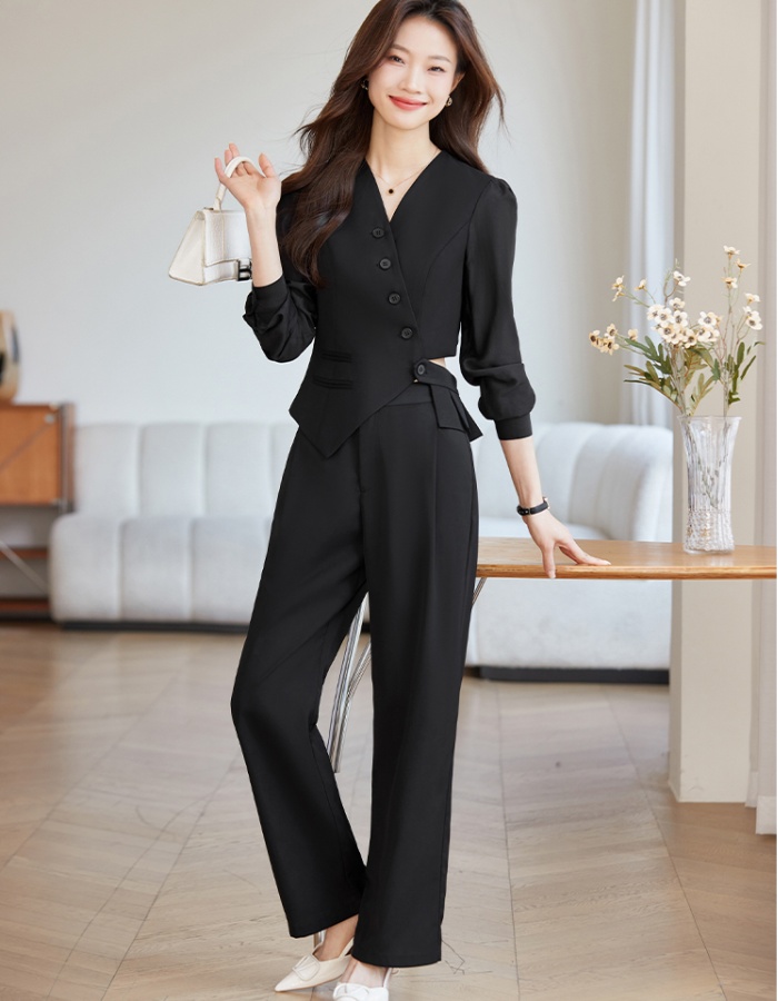 Loose suit pants business suit 2pcs set for women