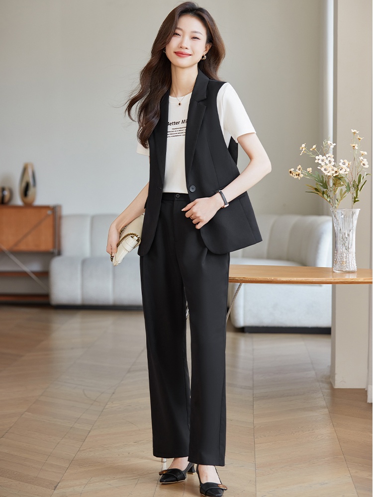 Casual coat temperament business suit 2pcs set for women