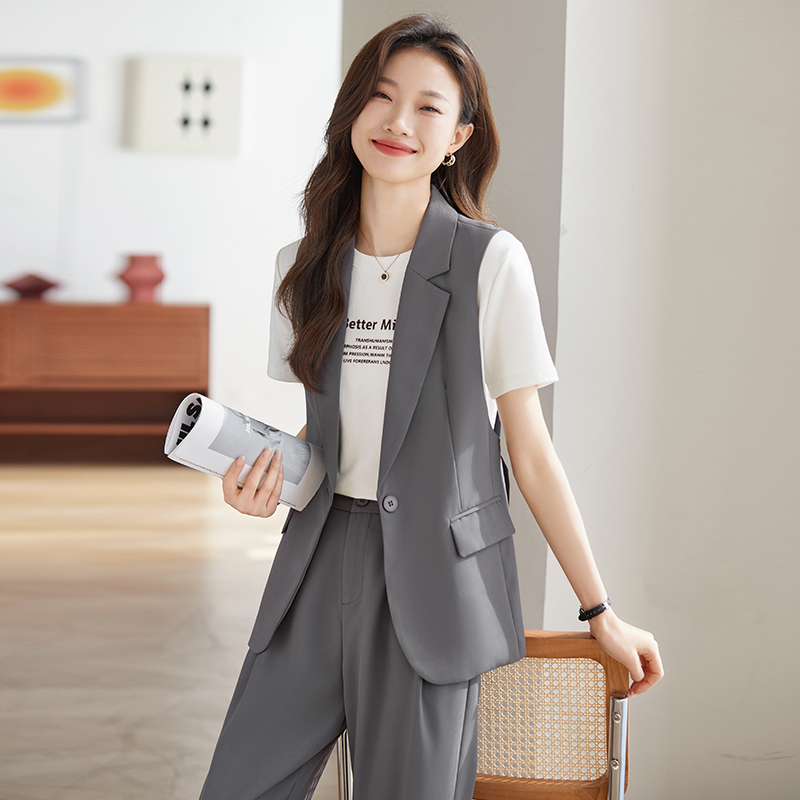 Casual coat temperament business suit 2pcs set for women