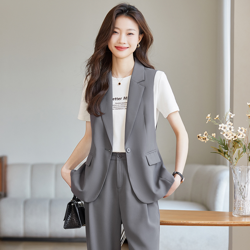 Casual coat temperament business suit 2pcs set for women