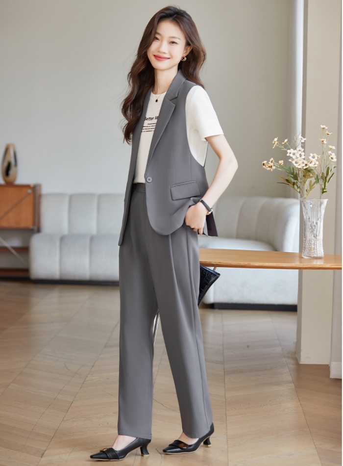 Casual coat temperament business suit 2pcs set for women