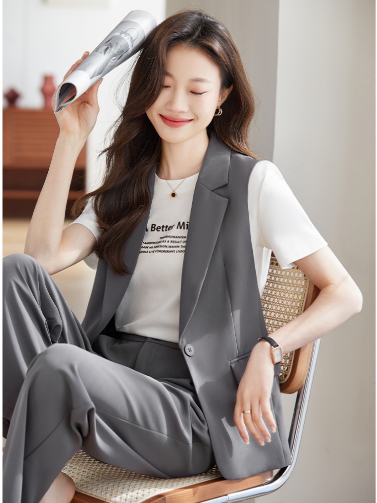 Casual coat temperament business suit 2pcs set for women