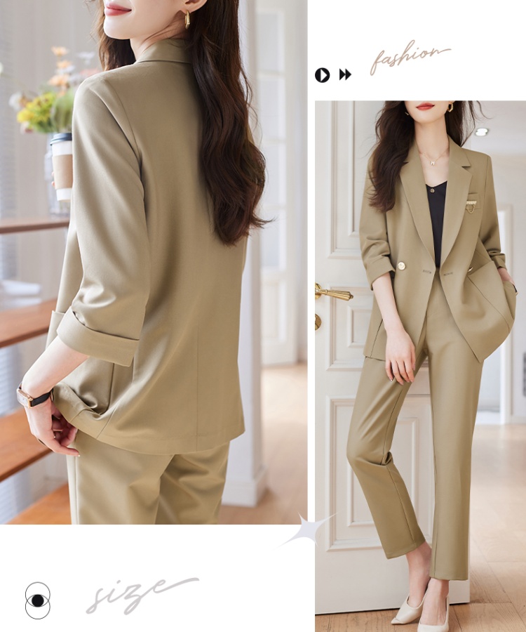 Spring coat temperament business suit 2pcs set