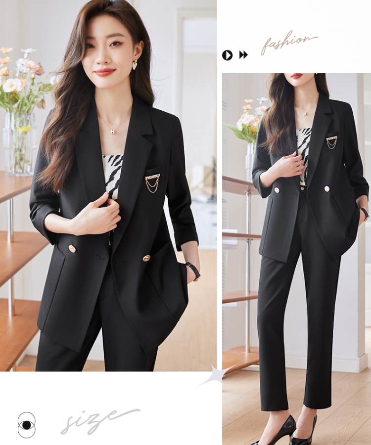 Spring coat temperament business suit 2pcs set