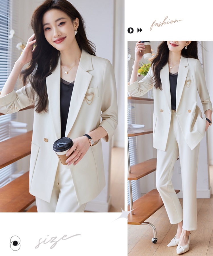 Spring coat temperament business suit 2pcs set