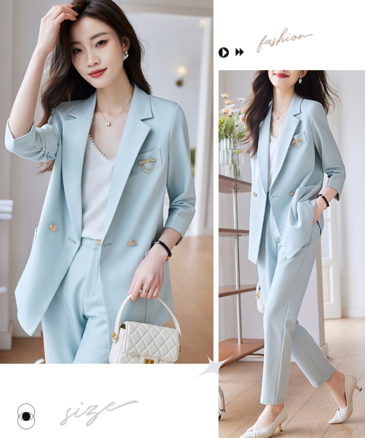 Spring coat temperament business suit 2pcs set