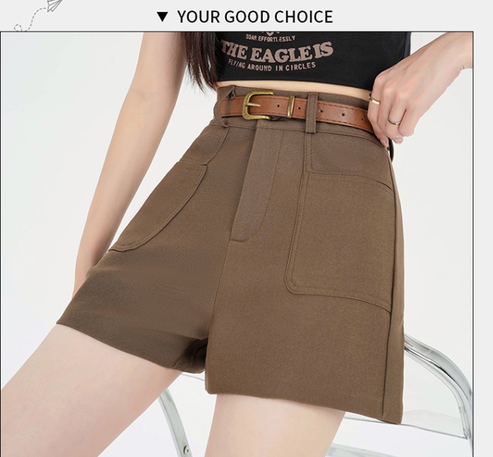 High waist A-line wide leg pants spicegirl shorts