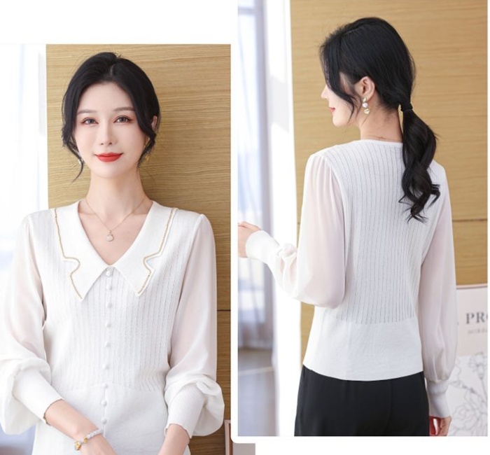 Show young loose bottoming shirt knitted tops for women