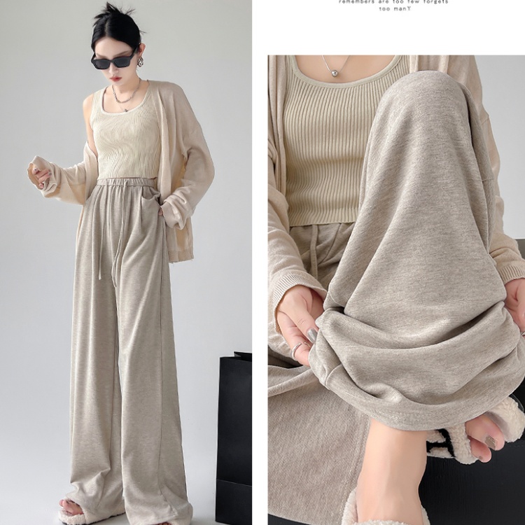 Drape spring and autumn wide leg pants Casual pants