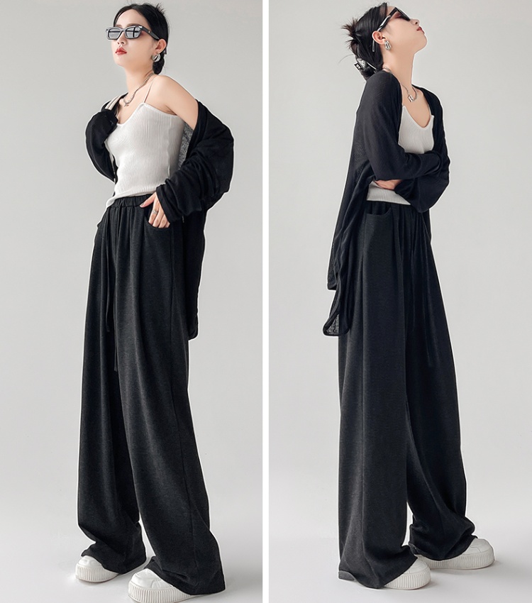 Drape spring and autumn wide leg pants Casual pants