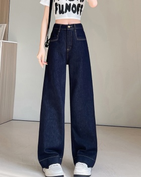 Slim mopping loose straight pants jeans for women