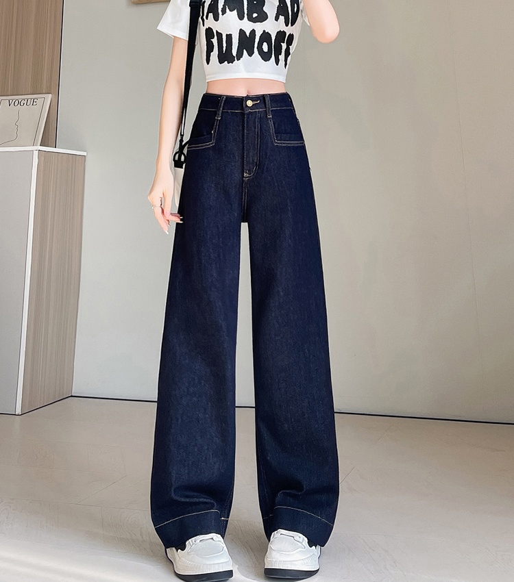 Slim mopping loose straight pants jeans for women