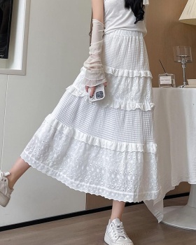 A-line skirt spring and autumn puff skirt for women