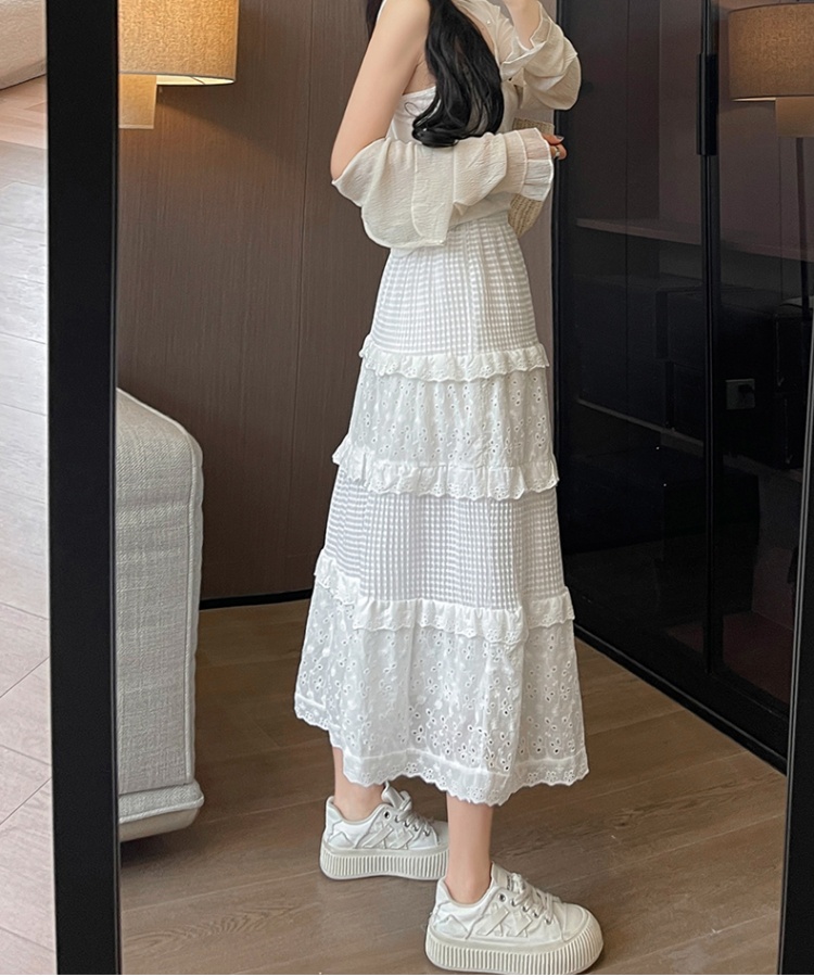 A-line skirt spring and autumn puff skirt for women