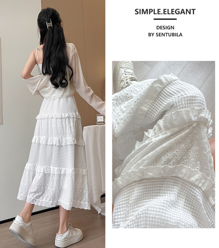 A-line skirt spring and autumn puff skirt for women