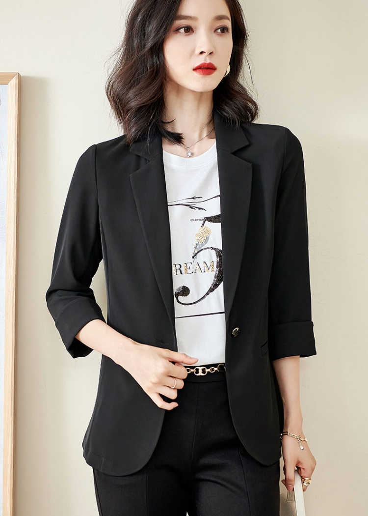 Spring and summer coat intellectuality business suit for women