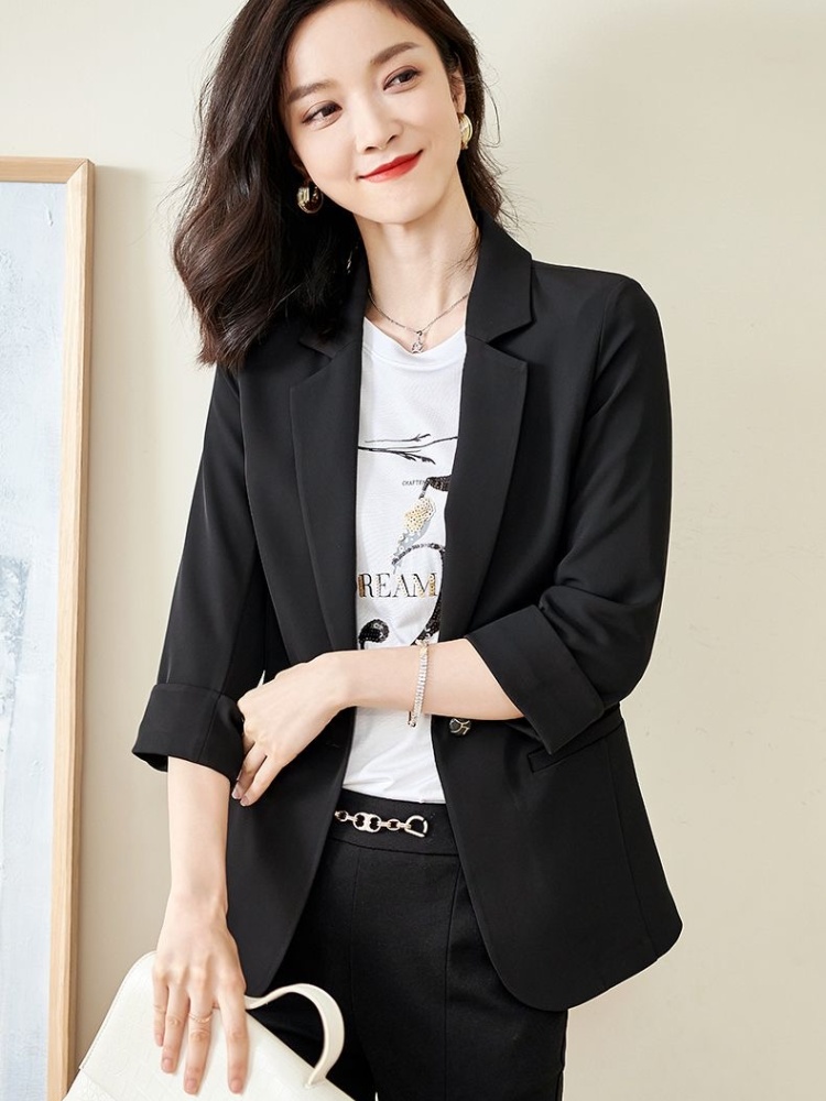 Spring and summer coat intellectuality business suit for women