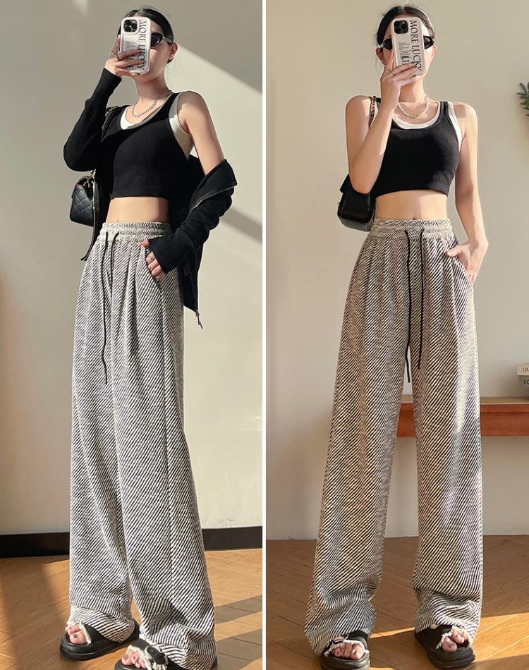 Spring and autumn sweatpants wide leg pants for women