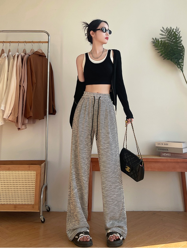 Spring and autumn sweatpants wide leg pants for women