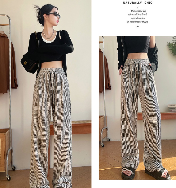 Spring and autumn sweatpants wide leg pants for women