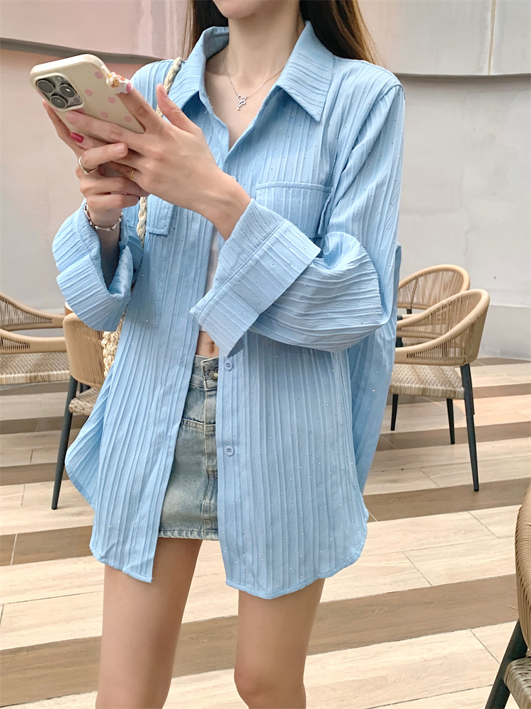 Air conditioning long sleeve shirt for women