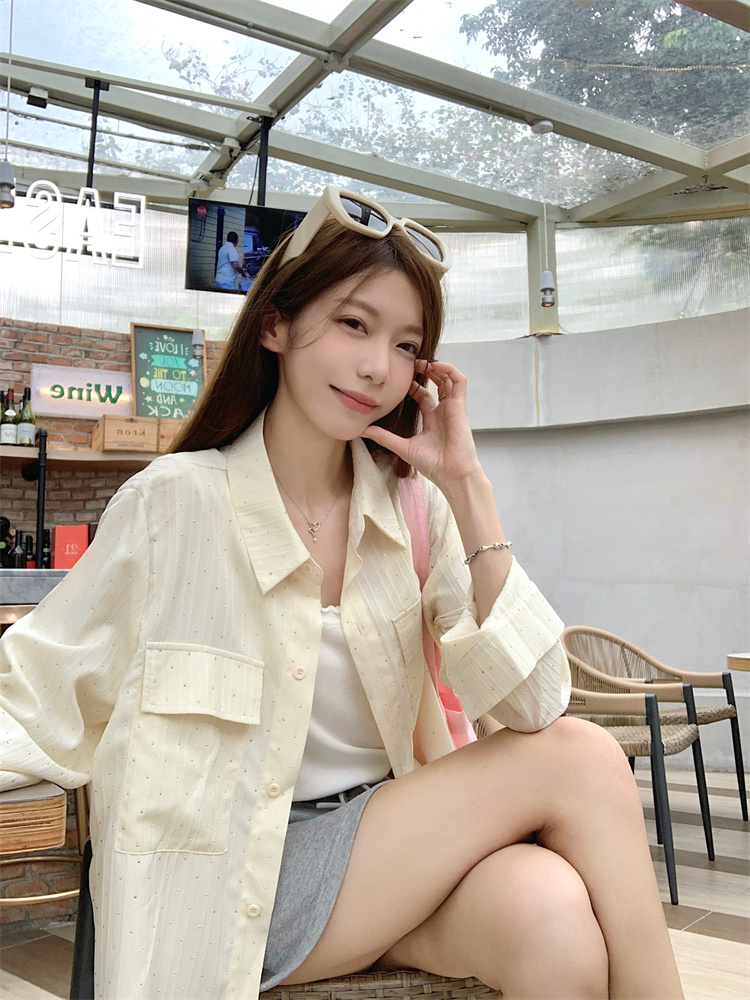 Air conditioning long sleeve shirt for women