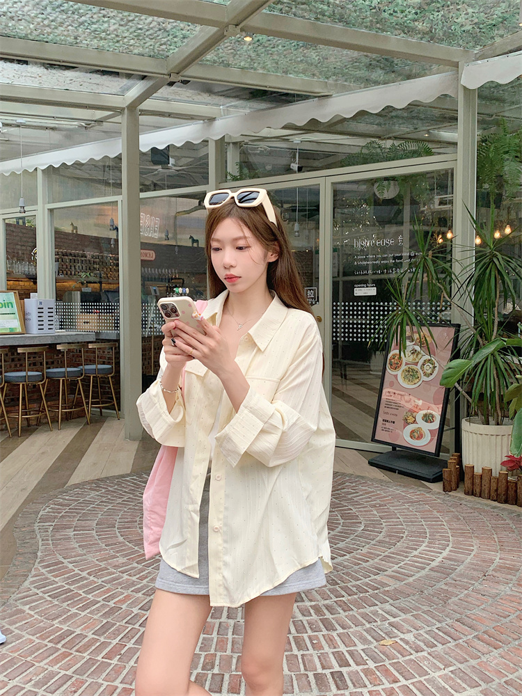 Air conditioning long sleeve shirt for women