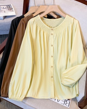 Long sleeve France style shirt lantern sleeve tops