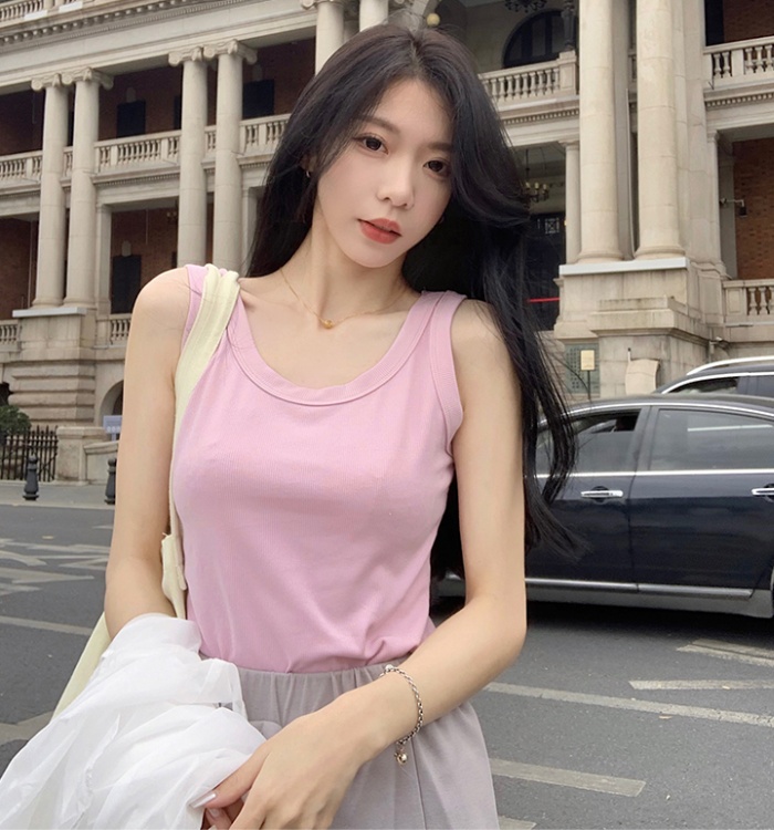 Anti emptied bottoming vest sling T-shirt for women