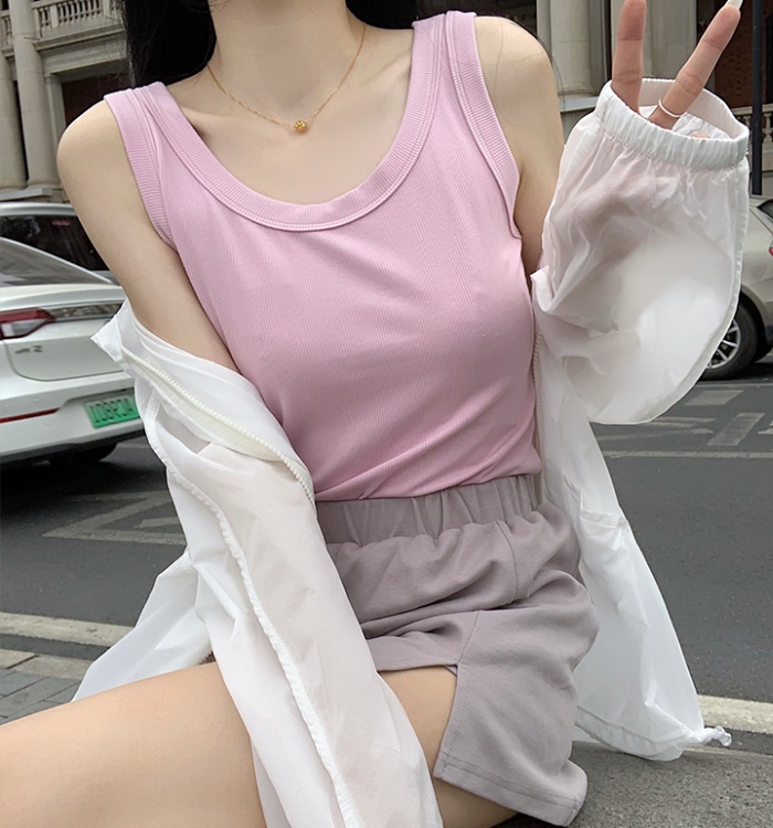 Anti emptied bottoming vest sling T-shirt for women