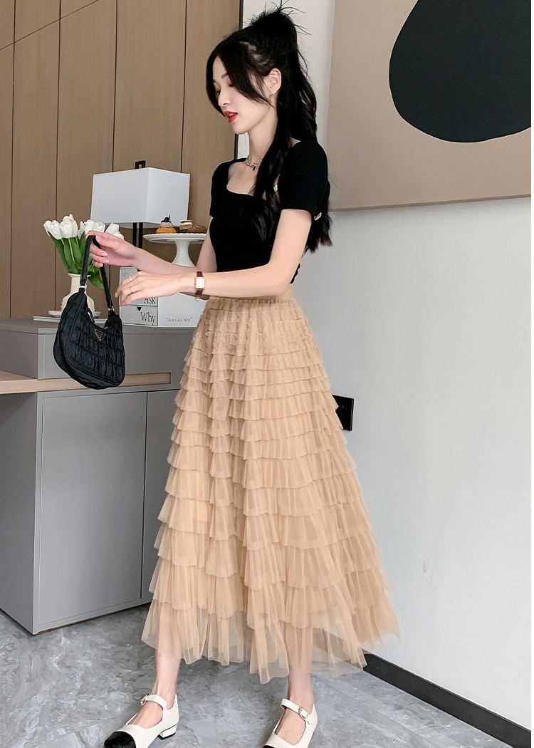 Gauze skirt summer short skirt for women