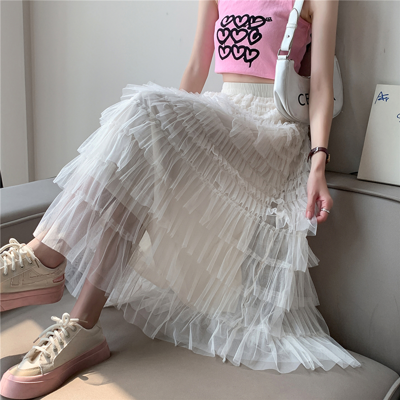 Gauze skirt summer short skirt for women