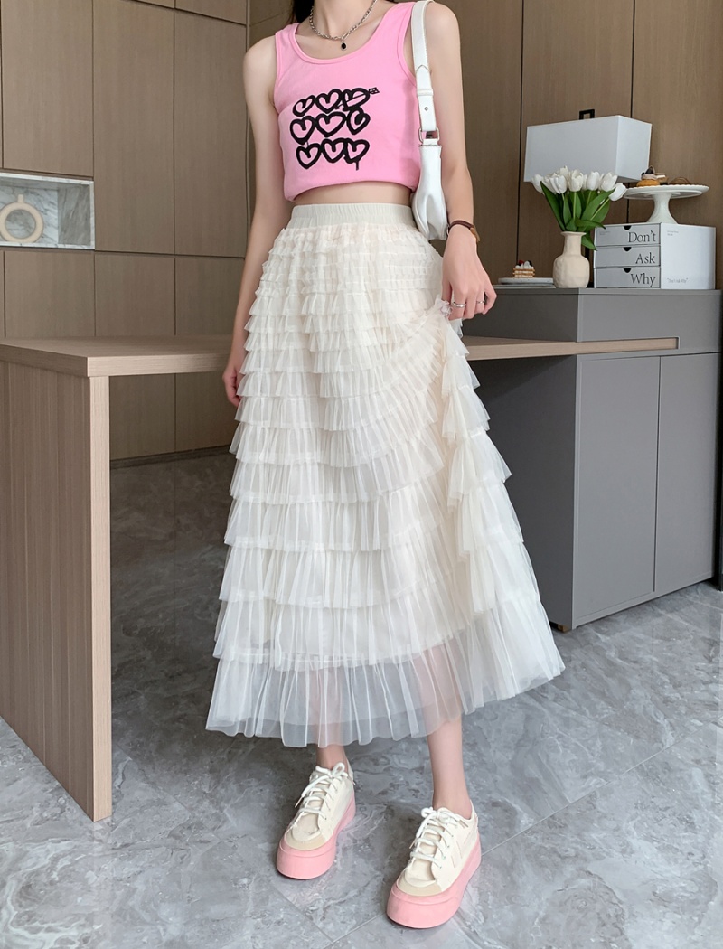 Gauze skirt summer short skirt for women