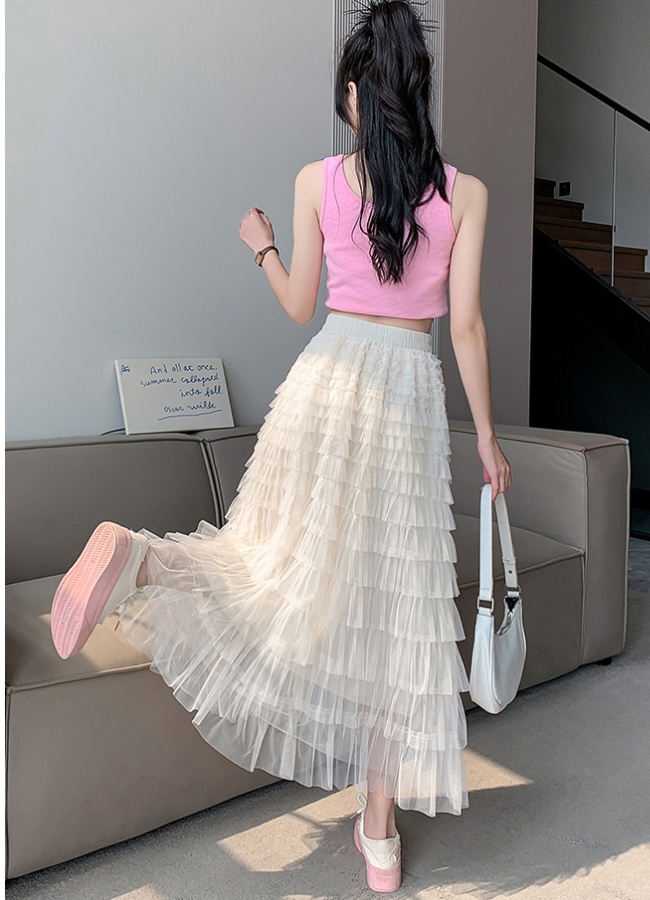 Gauze skirt summer short skirt for women