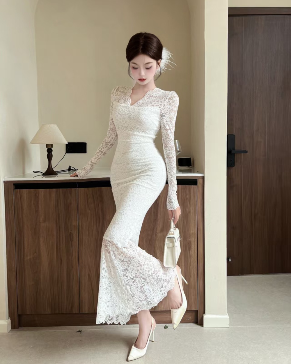 Mermaid temperament dress enticement long dress