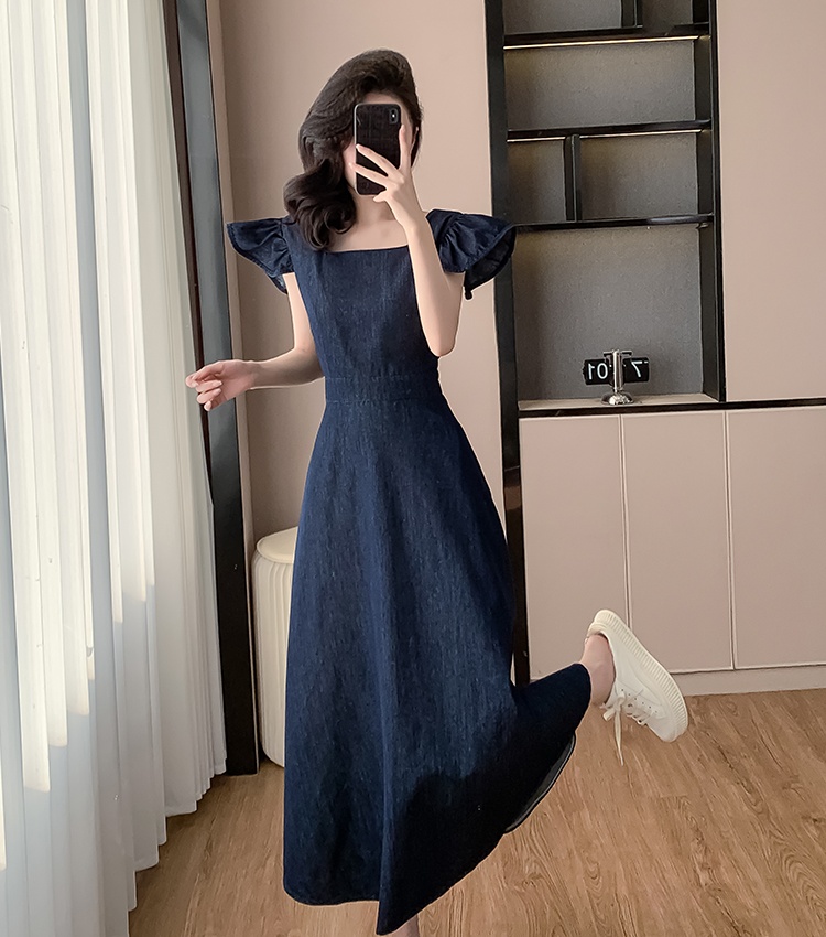 Boats sleeve long dress sleeveless dress