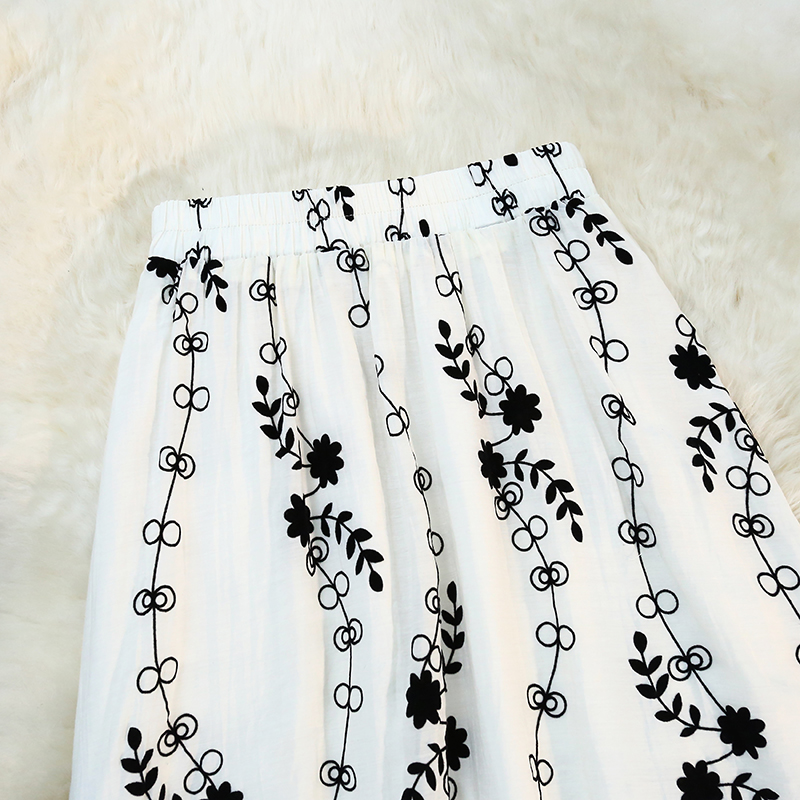 Chiffon long skirt floral skirt for women