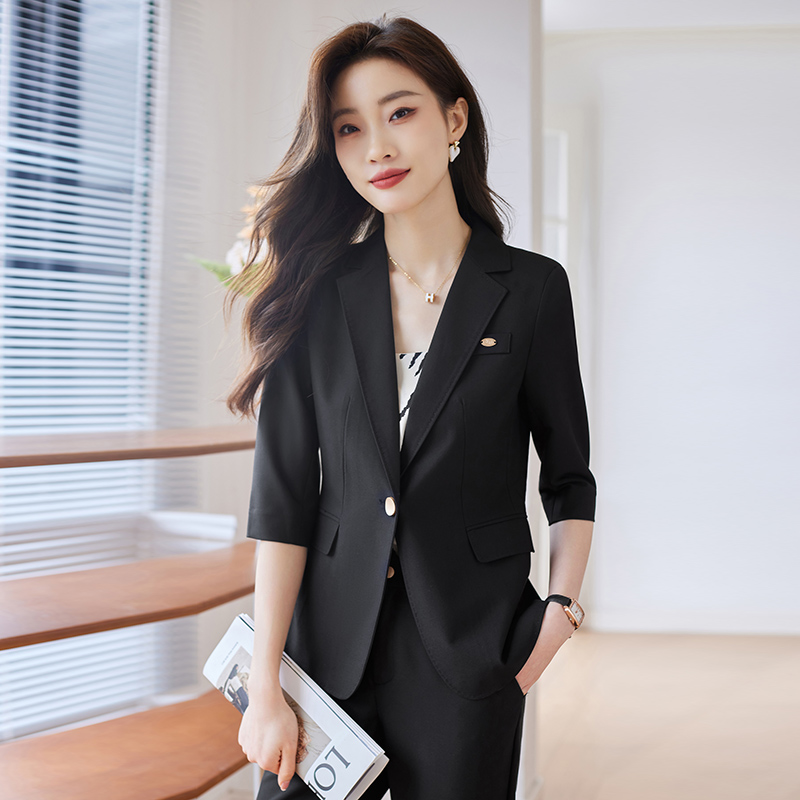 Spring temperament coat fashion business suit 2pcs set for women